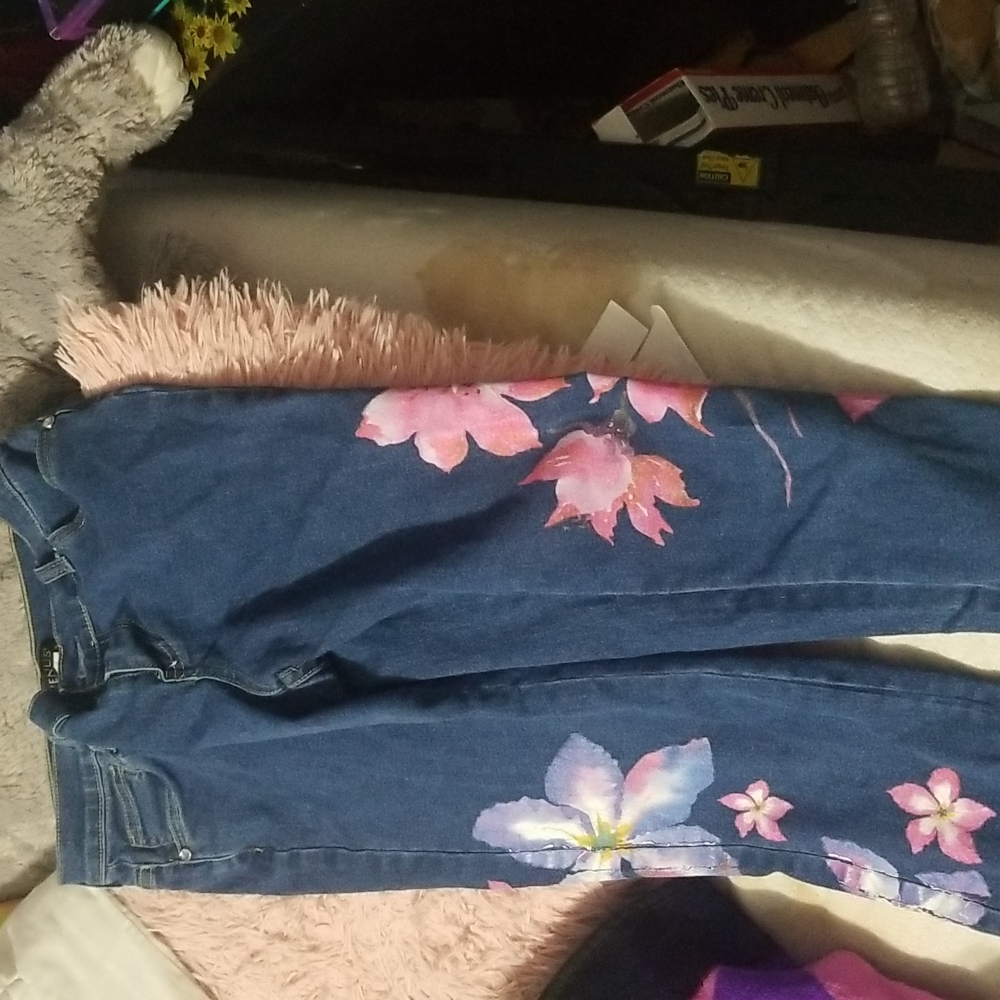 Flower skinny Jeans